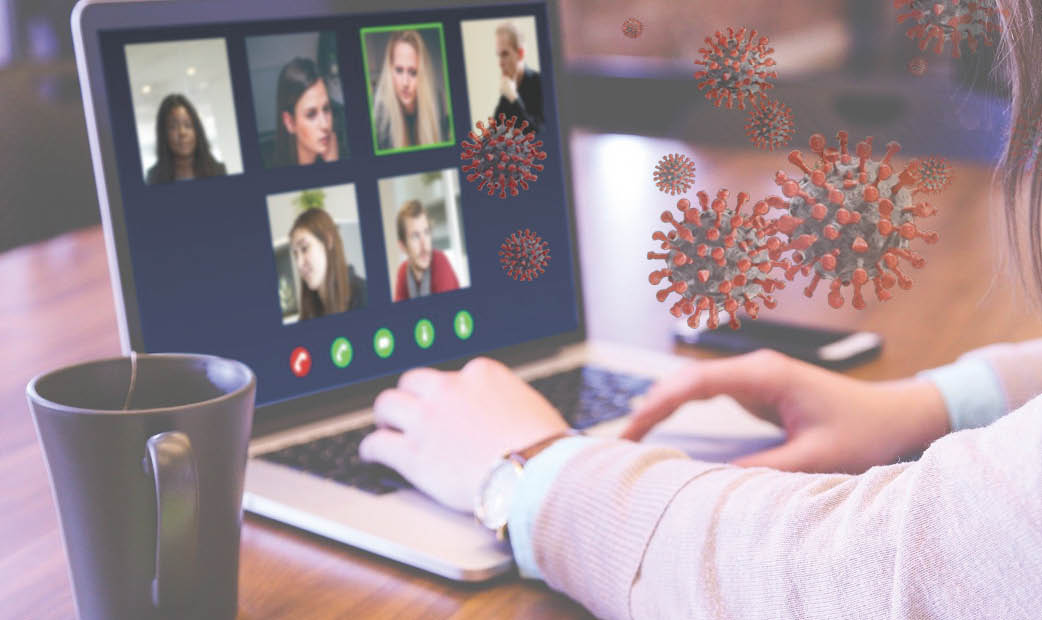 Arbeit im home office zu Corona Zeiten