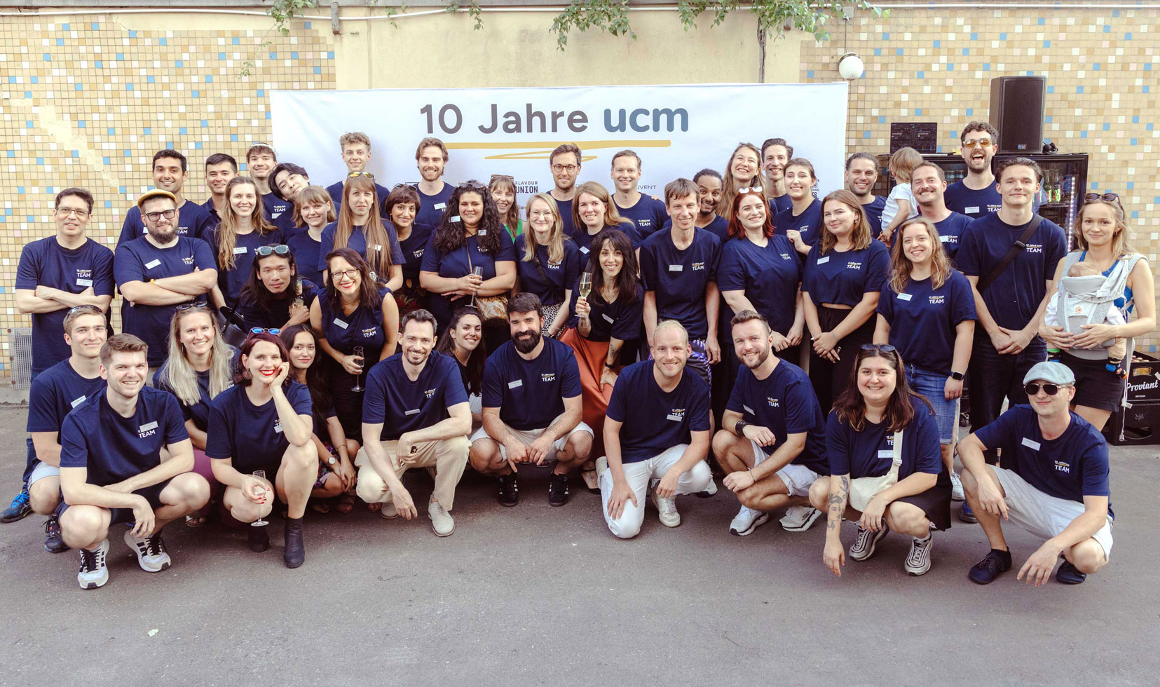 Teamfoto ucm 10 Jahresfeier